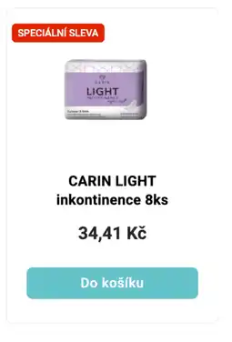 Šlak CARIN LIGHT Inkontinence 8ks nabídka