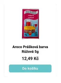 Šlak Aroco prášková barva růžová nabídka