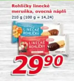 ESO MARKET Rohlíčky linecké meruňka, ovocná náplň nabídka