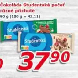 ESO MARKET Čokoláda Studentská pečeť různé příchutě nabídka