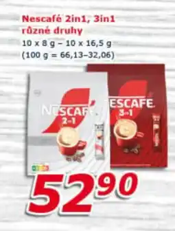 ESO MARKET Nescafé 2in1, 3in1 různé druhy nabídka