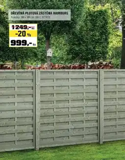 OBI Dřevěná plotová zástěna hamburg nabídka