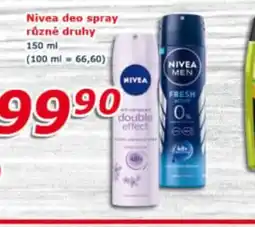 ESO MARKET Nivea deo spray různé druhy nabídka