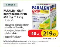 Dr. Max PARALEN GRIP horký nápoj citrón nabídka