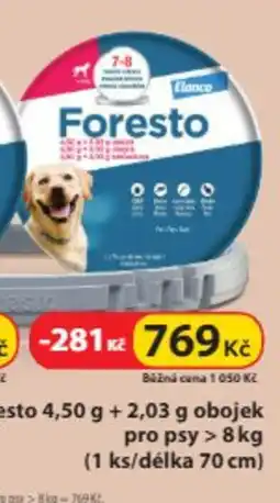 Dr. Max Foresto 4,50 g + 2,03 g obojek pro psy > 8kg (1 ks/délka 70 cm) nabídka