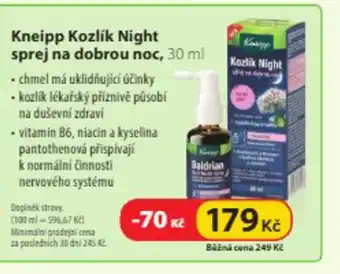 Dr. Max Kneipp Kozlík Night sprej na dobrou noc nabídka