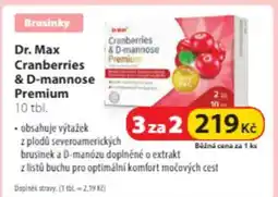 Dr. Max Dr. Max Cranberries & D-mannose Premium nabídka