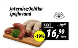 ZEMAN Jaternice/Jelitka špejlovaná nabídka