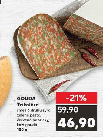 Kaufland Gouda trikolora nabídka