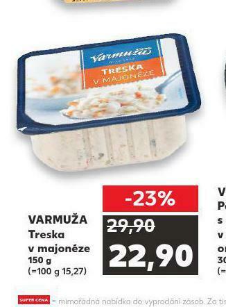 Kaufland Treska v majonéze nabídka