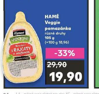 Kaufland Hamé veggie pomazánka nabídka