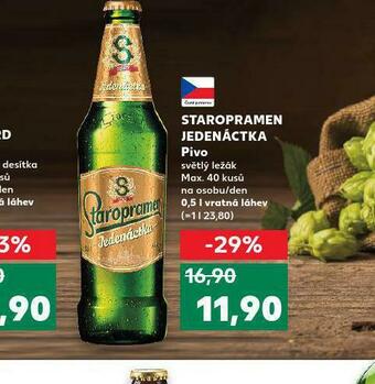 Kaufland Pivo staropramen 11 nabídka