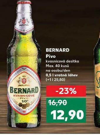 Kaufland Pivo bernard nabídka