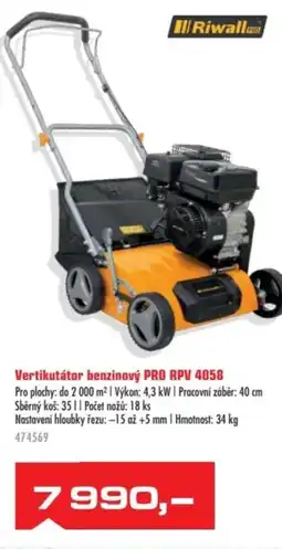 Uni Hobby Vertikutátor benzinový PRO RPV 4058 nabídka