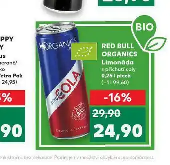 Kaufland Red bull organics limonáda nabídka