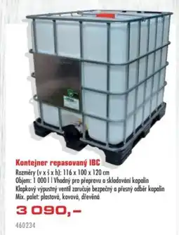 Uni Hobby Kontejner repasovaný IBC nabídka