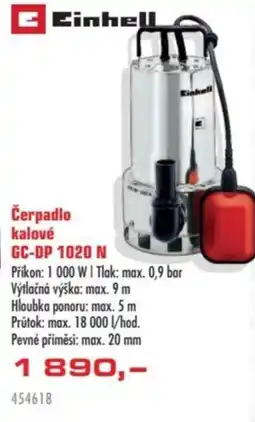 Uni Hobby Einhell Čerpadlo kalové GC-DP 1020 N nabídka