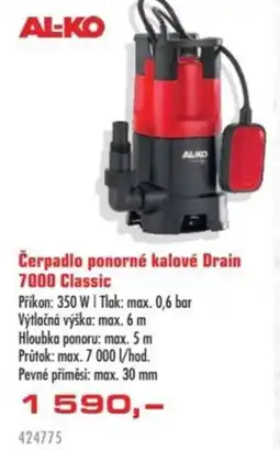 Uni Hobby Čerpadlo ponorné kalové Drain 7000 Classic nabídka