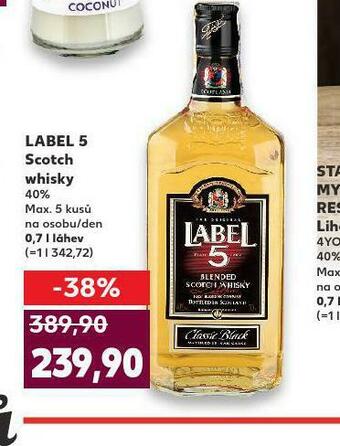 Kaufland Label 5 whisky nabídka
