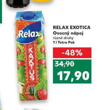Kaufland Relax exotica ovocný nápoj nabídka