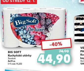 Kaufland Big soft kuchyňské utěrky nabídka