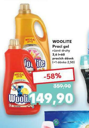 Kaufland Woolite prací gel nabídka