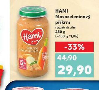 Kaufland Hami masozeleninový příkrm nabídka