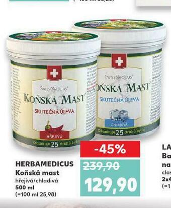 Kaufland Herbamedicus koňská mast nabídka