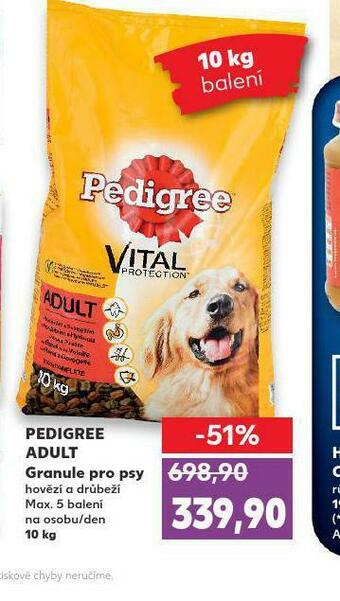 Kaufland Pedigree adult granule pro psy nabídka