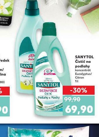 Kaufland Sanytol čistič na podlahy nabídka