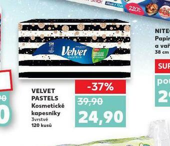 Kaufland Velvet kosmetické kapesníky nabídka