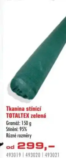 Uni Hobby Tkanina stínící TOTALTEX zelená nabídka