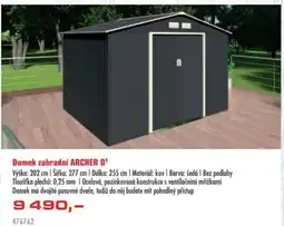 Uni Hobby Domek zahradní ARCHER D nabídka
