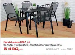 Uni Hobby Zahradní sestava DITA 1+4 nabídka