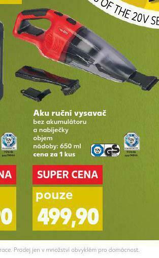 Kaufland Aku ruční vysavač nabídka
