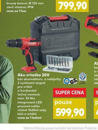Kaufland Aku vrtačka 20v nabídka