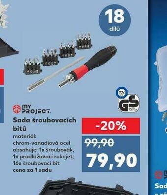 Kaufland Sada šroubovacích bitů nabídka