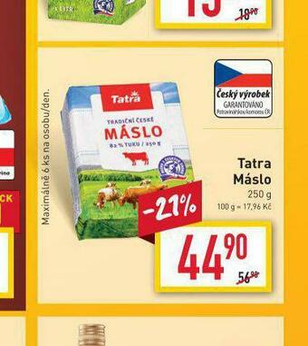 Billa Tatra máslo 250 g nabídka