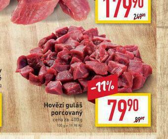 Billa Hovězí guláš porcovaný nabídka