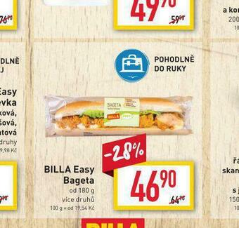 Billa Billa easy bageta nabídka