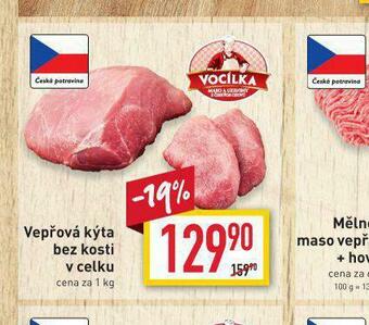 Billa Vepřová kýta bez kosti nabídka