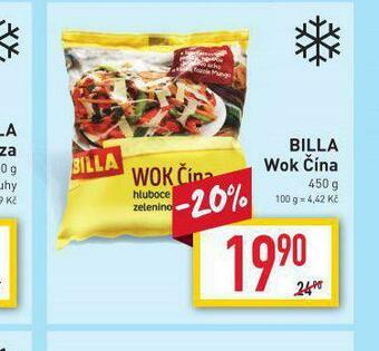 Billa Billa wok čína nabídka