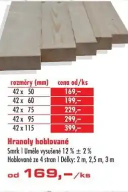 Uni Hobby Hranoly hoblované nabídka
