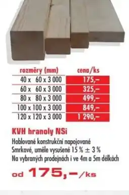 Uni Hobby KVH hranoly NSi nabídka