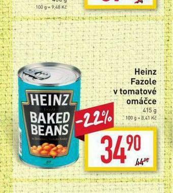 Billa Heinz fazole v tomatové omáčce nabídka