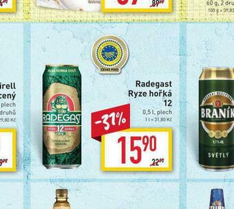 Billa Pivo radegast ryze hořká 12 nabídka