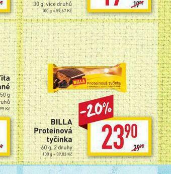Billa Billa proteinová tyčinka nabídka