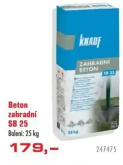 Uni Hobby Beton zahradní SB 25 nabídka