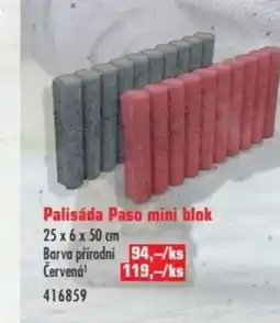 Uni Hobby Palisáda Paso mini blok nabídka