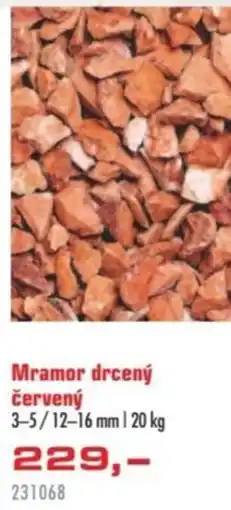 Uni Hobby Mramor drcený červený nabídka